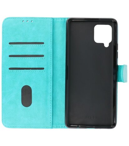 Booktype Wallet Case Telefoonhoesje voor Samsung Galaxy A42 5G - Groen