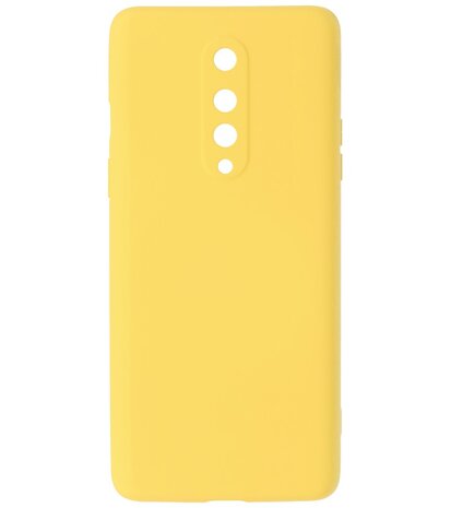 2.0mm Dikke Fashion Telefoonhoesje Backcover - Siliconen Hoesje - OnePlus 8 - Geel