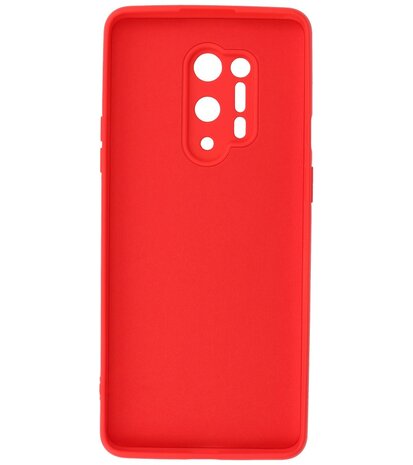 2.0mm Dikke Fashion Telefoonhoesje Backcover - Siliconen Hoesje - OnePlus 8 Pro - Rood