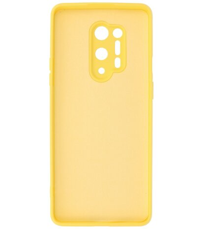 2.0mm Dikke Fashion Telefoonhoesje Backcover - Siliconen Hoesje - OnePlus 8 Pro - Geel