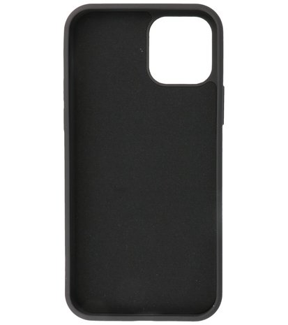 2.0mm Dikke Fashion Telefoonhoesje Backcover - Siliconen Hoesje - iPhone 12 Mini - Zwart