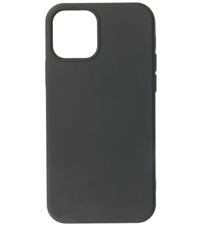 2.0mm Dikke Fashion Telefoonhoesje Backcover - Siliconen Hoesje - iPhone 12 Pro Max - Zwart