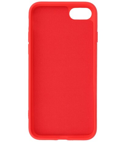 2.0mm Dikke Fashion Telefoonhoesje Backcover - Siliconen Hoesje - iPhone SE (2020) / SE (2022) - iPhone 8 - iPhone 7 - Rood