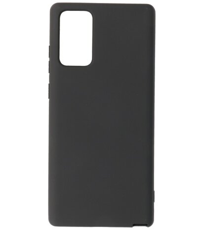 2.0mm Dikke Fashion Telefoonhoesje Backcover - Siliconen Hoesje - Samsung Galaxy Note 20 - Zwart