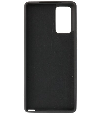 2.0mm Dikke Fashion Telefoonhoesje Backcover - Siliconen Hoesje - Samsung Galaxy Note 20 - Zwart