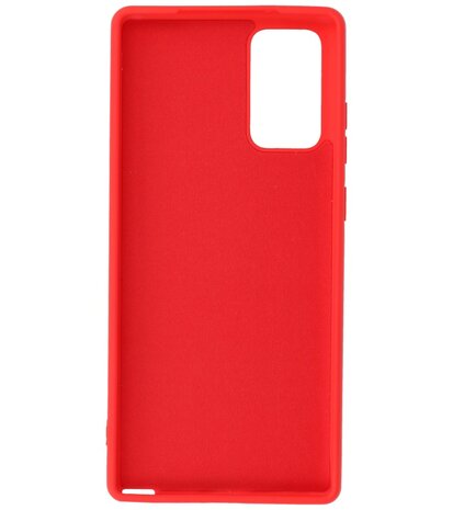 2.0mm Dikke Fashion Telefoonhoesje Backcover - Siliconen Hoesje - Samsung Galaxy Note 20 - Rood