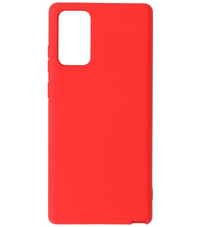 2.0mm Dikke Fashion Telefoonhoesje Backcover - Siliconen Hoesje - Samsung Galaxy Note 20 - Rood