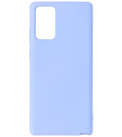 2.0mm Dikke Fashion Telefoonhoesje Backcover - Siliconen Hoesje - Samsung Galaxy Note 20- Paars