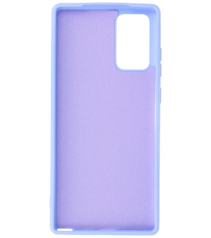 2.0mm Dikke Fashion Telefoonhoesje Backcover - Siliconen Hoesje - Samsung Galaxy Note 20- Paars