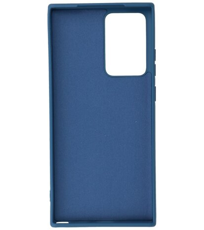 2.0mm Dikke Fashion Telefoonhoesje Backcover - Siliconen Hoesje - Samsung Galaxy Note 20 Ultra - Navy