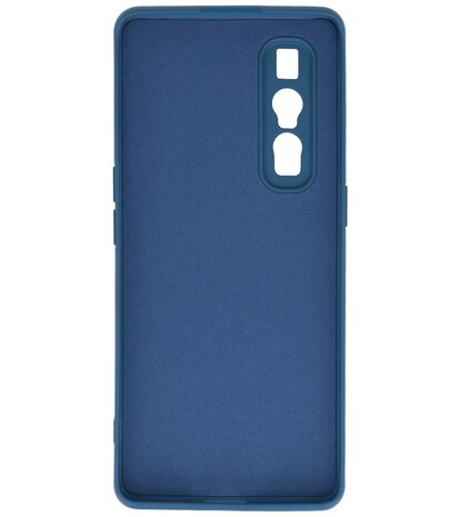 2.0mm Dikke Fashion Telefoonhoesje Backcover - Siliconen Hoesje - Oppo Find X2 Pro - Navy