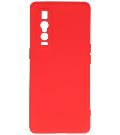 2.0mm Dikke Fashion Telefoonhoesje Backcover - Siliconen Hoesje - Oppo Find X2 Pro - Rood