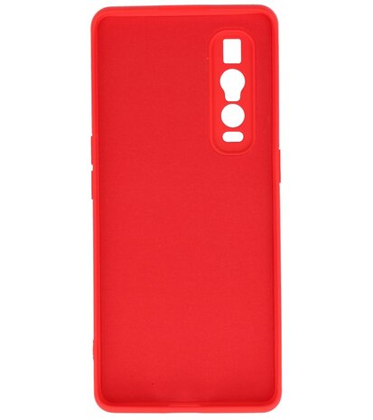 2.0mm Dikke Fashion Telefoonhoesje Backcover - Siliconen Hoesje - Oppo Find X2 Pro - Rood