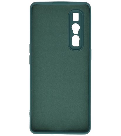 2.0mm Dikke Fashion Telefoonhoesje Backcover - Siliconen Hoesje - Oppo Find X2 Pro - Army Green