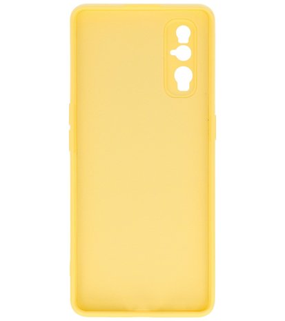 2.0mm Dikke Fashion Telefoonhoesje Backcover - Siliconen Hoesje - Oppo Find X2 - Geel