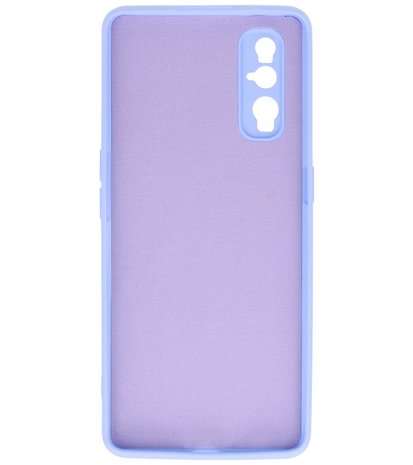 2.0mm Dikke Fashion Telefoonhoesje Backcover - Siliconen Hoesje - Oppo Find X2 - Paars