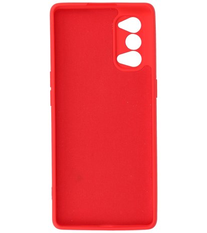 2.0mm Dikke Fashion Telefoonhoesje Backcover - Siliconen Hoesje - Oppo Reno 4 / Reno 4 5G - Rood