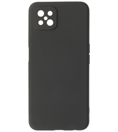 2.0mm Dikke Fashion Telefoonhoesje Backcover - Siliconen Hoesje - Oppo Reno 4 Z - Oppo A92s - Zwart