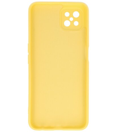 2.0mm Dikke Fashion Telefoonhoesje Backcover - Siliconen Hoesje - Oppo Reno 4 Z - Oppo A92s - Geel
