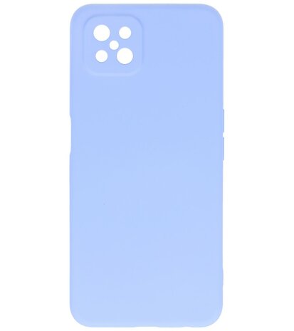 2.0mm Dikke Fashion Telefoonhoesje Backcover - Siliconen Hoesje - Oppo Reno 4 Z - Oppo A92s- Paars