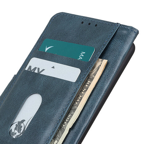 Portemonnee Telefoonhoesje voor Motorola Moto G9 Plus - Blauw