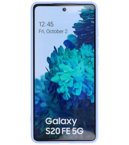2.0mm Dikke Fashion Telefoonhoesje Backcover - Siliconen Hoesje - Samsung Galaxy S20 FE- Paars