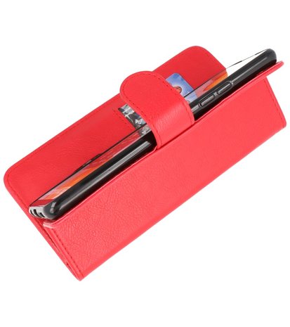 Booktype Wallet Case Telefoonhoesje voor Samsung Galaxy A42 5G - Rood