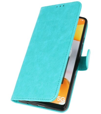 Booktype Wallet Case Telefoonhoesje voor Samsung Galaxy A42 5G - Groen