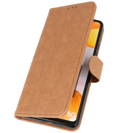 Booktype Wallet Case Telefoonhoesje voor Samsung Galaxy A42 5G - Bruin