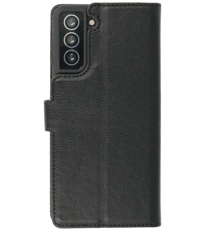 Book Case Pasjeshouder Telefoonhoesje voor Samsung Galaxy S21 Plus Zwart
