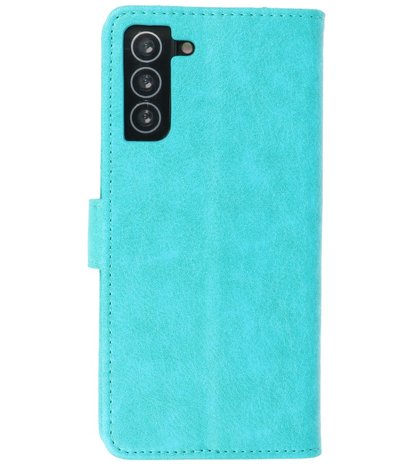 Booktype Wallet Case Telefoonhoesje voor Samsung Galaxy S21 Plus - Groen