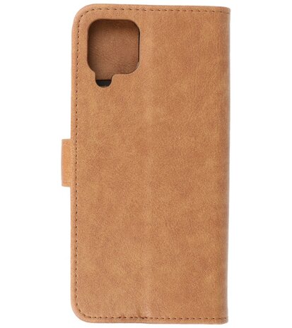 Booktype Wallet Case Telefoonhoesje voor Samsung Galaxy A12 - Bruin