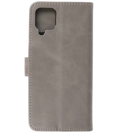 Booktype Wallet Case Telefoonhoesje voor Samsung Galaxy A12 - Grijs