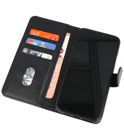 Booktype Wallet Case Telefoonhoesje voor Samsung Galaxy A02s / A03s - Zwart