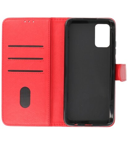 Booktype Wallet Case Telefoonhoesje voor Samsung Galaxy A02s / A03s - Rood