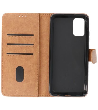 Booktype Wallet Case Telefoonhoesje voor Samsung Galaxy A02s / A03s - Bruin