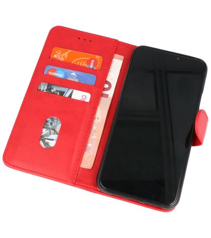 Booktype Wallet Case Telefoonhoesje voor Nokia 2.4 - Rood