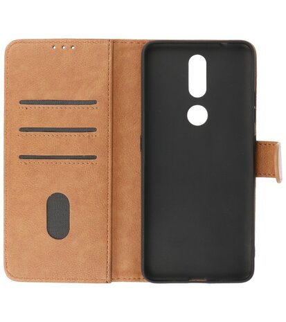 Booktype Wallet Case Telefoonhoesje voor Nokia 2.4 - Bruin