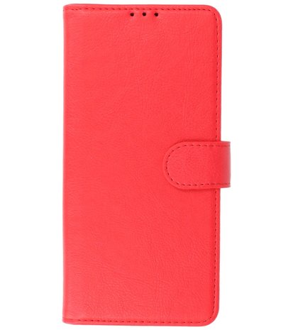 Booktype Wallet Case Telefoonhoesje voor Motorola Moto G9 Power (2020) - Rood