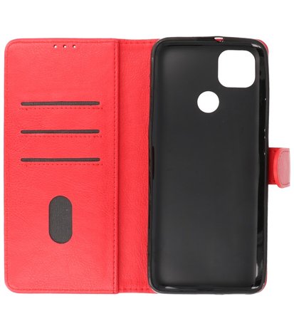 Booktype Wallet Case Telefoonhoesje voor Motorola Moto G9 Power (2020) - Rood