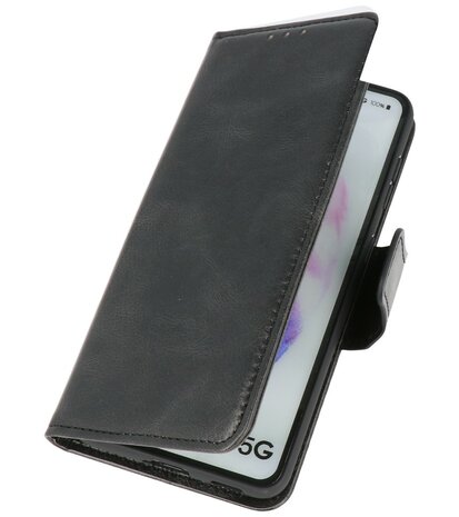 Portemonnee Wallet Case Hoesje voor Samsung Galaxy S21 Plus - Zwart