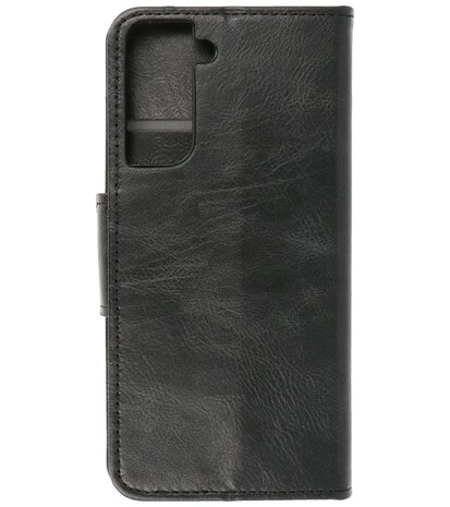 Portemonnee Wallet Case Hoesje voor Samsung Galaxy S21 Plus - Zwart