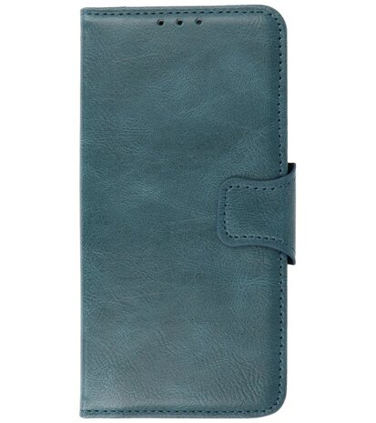 Portemonnee Wallet Case Hoesje voor Samsung Galaxy S21 Plus - Blauw