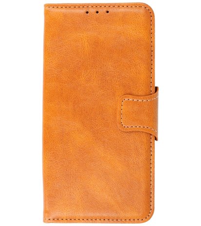 Portemonnee Wallet Case Hoesje voor Samsung Galaxy S21 Plus - Bruin