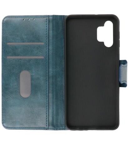 Portemonnee Wallet Case Hoesje voor Samsung Galaxy A32 5G - Blauw