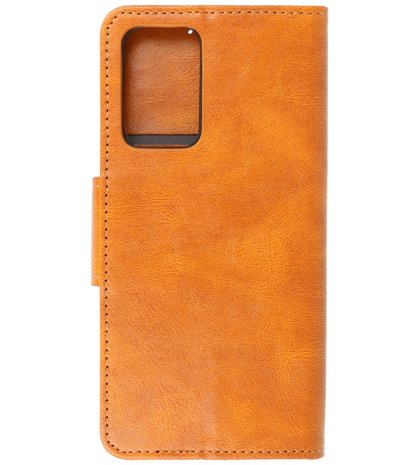 Portemonnee Wallet Case Hoesje voor Samsung Galaxy A72 / A72 5G - Bruin