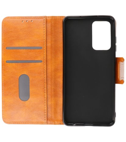 Portemonnee Wallet Case Hoesje voor Samsung Galaxy A72 / A72 5G - Bruin