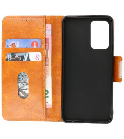 Portemonnee Wallet Case Hoesje voor Samsung Galaxy A72 / A72 5G - Bruin