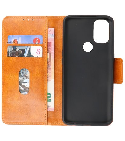 Portemonnee Wallet Case Hoesje voor OnePlus Nord N10 5G - Bruin