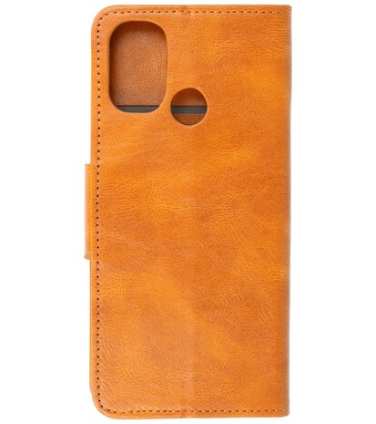 Portemonnee Wallet Case Hoesje voor OnePlus Nord N100 - Bruin